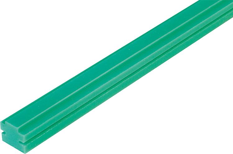 Guide rails, PE-UHMW, for roller chains DIN ISO 606, for C-profiles